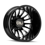 CALI OFF-ROAD SUMMIT DUALLY REAR LIFTED 9110 GLOSS BLACK/MILLED SPOKES 22X8.25 8-210 -232MM 154.2MM